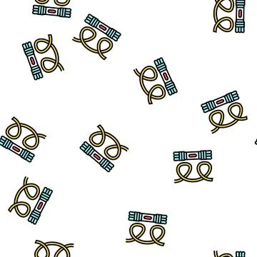 Threads knitting vector seamless pattern 库存插图