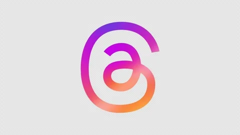 THREADS LOGO ANIMATION Stock Footage 245610469