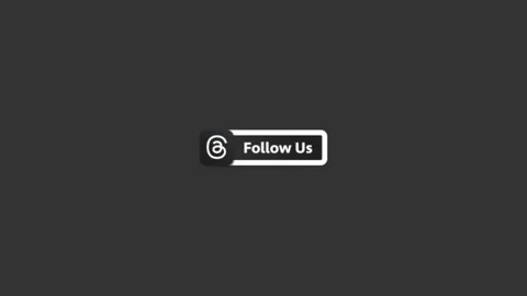 Threads logo picture on a white background, the appearance of a running stripe Stock Footage 245486192