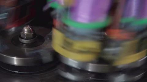 Threads Machine Production Stock Footage 137771223