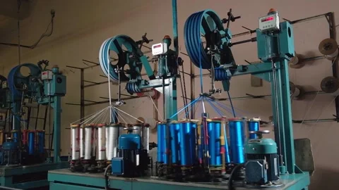 Threads Machine Production Stock Footage 137771999