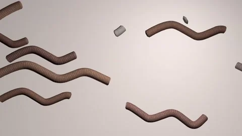 Threads made of natural wool or cotton move sideways in a zigzag or wave. Stock Footage 229180803