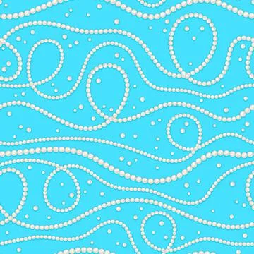 Threads of pearl Stock Illustration