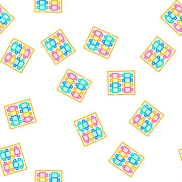 Threads set color icon vector flat illustration Stock Illustration