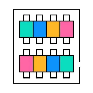 Threads set icon color illustration Stock Illustration