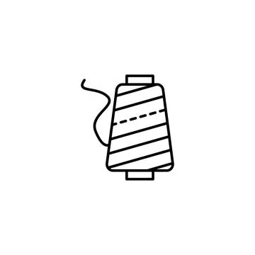 Threads, sewing icon. Simple line, outline vector elements of tailor for ui and Stock Illustration