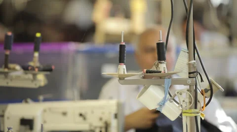 Threads of a sewing machine Stock Footage 31458439