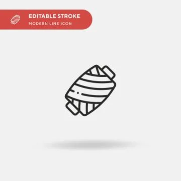 Threads Simple vector icon. Illustration symbol design template for web mobil Illustrazione stock