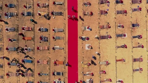 Threads of tradition, woven with passion. Stock Footage 304886433