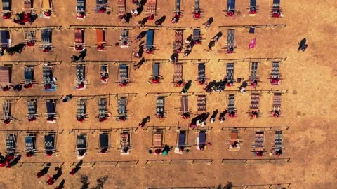 Threads of tradition, woven with passion. Stock Footage 304886628