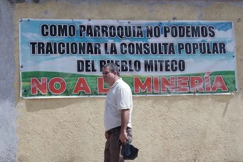 Threat of border mining project between El Salvador and Guatemala persists, Asun Stock Photos
