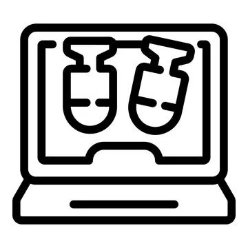 Threat data network icon outline vector. Fraud hacking Illustrazione stock