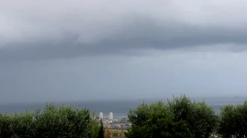 Threatening clouds Stock Footage 112152021
