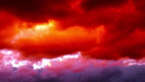 Threatening clouds Stock Footage 168685895