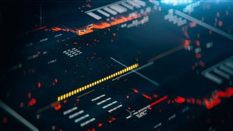 Threats countdown on glitchy computer screen, hacked system, file corruption Stock Footage 107861215