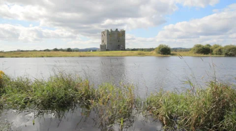 Threave Castle and The River Dee, Dumfries and Galloway, Scotland, UK Video stock 35283816