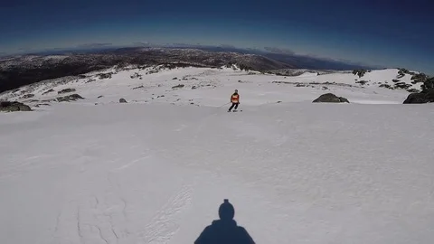 Thredbo Backcountry Skiing 스톡 동영상 80625222