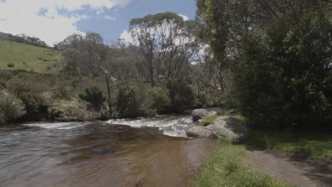 Thredbo river timelapse Stock Footage 293763281