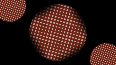 Three 2D graphic patterns that rotate counterclockwise and then timewise, in 4K. Stock Footage 112215428