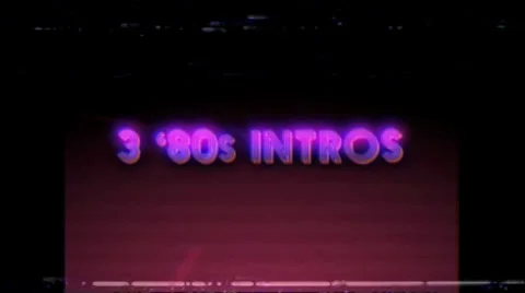 Three 80s Intros Stock After Effects