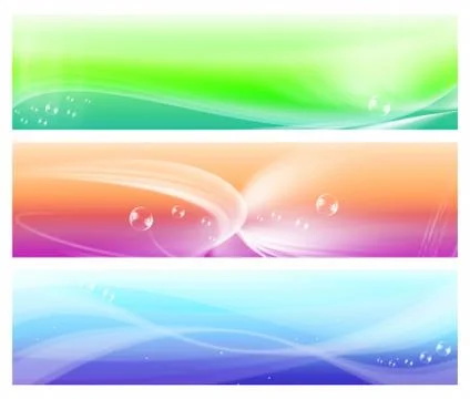 Three abstract banners Stock Illustration