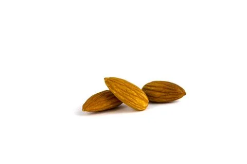 Three almonds Stock Photos
