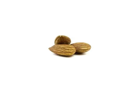Three almonds Stock Photos