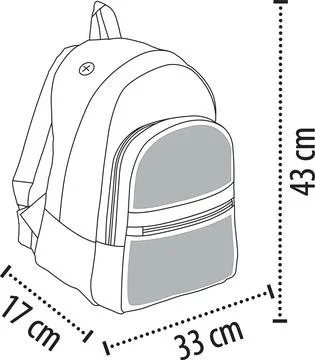 Three &amp; amp Front Zipped Pockets Bag Vectors Stock Illustration