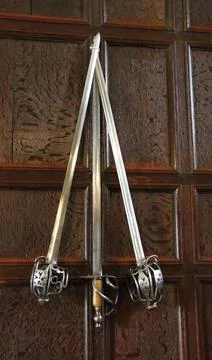 Three Ancient Swords. Stock Photos