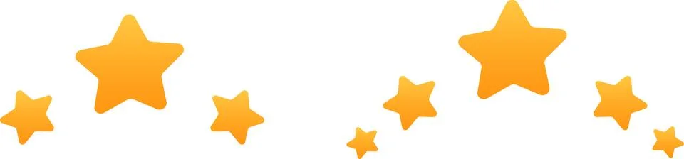 Three and five star rating. 3 or 5 rating Stock Illustration