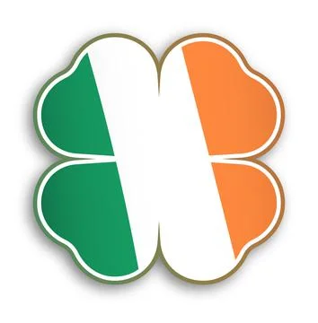 Three and four leaf clover icon. Clover leaf silhouette. Simple isolated vect Stock-Illustration