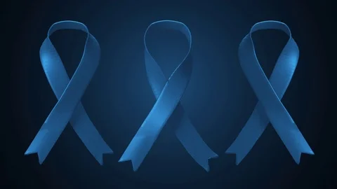 Three Animated Blue Ribbons Stock Footage 82280033
