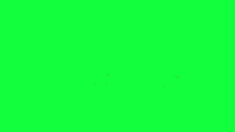 Three animated fireballs exploding towards camera on green screen Stock Footage 325436202