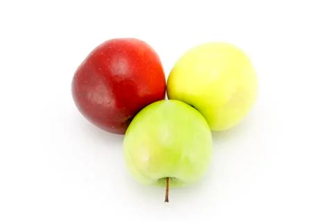 Three apples Stock Photos