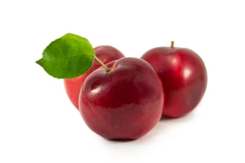 Three apples Stock Photos