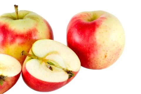 Three apples Stock Photos