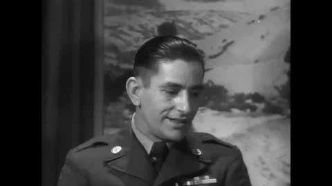 Three army representatives talk about the war against communist forces in Korea Video stock 93862487