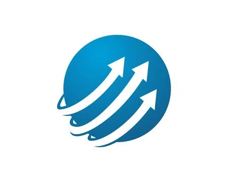 Three arrow circle logo template Stock Illustration