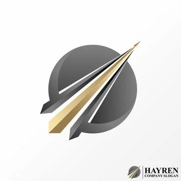 Three arrow up like graph bar chart. Related to business increase progress Illustrazione stock
