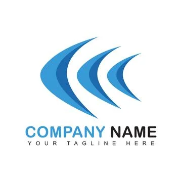 Three arrows logo icon Stock Illustration