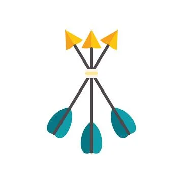 Three arrows pointing up representing growth and success Stock Illustration
