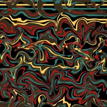 Three backgrounds with marbling. Marble texture. Paint splash. Colorful fluid Stock Illustration