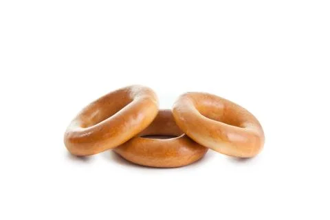 Three bagels composition Stock Photos
