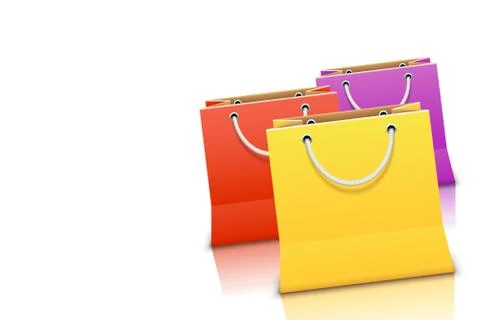Three bags on white Stock-Illustration