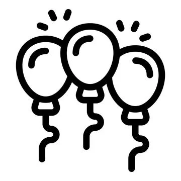 Three balloons are floating with a celebratory feel 스톡 일러스트