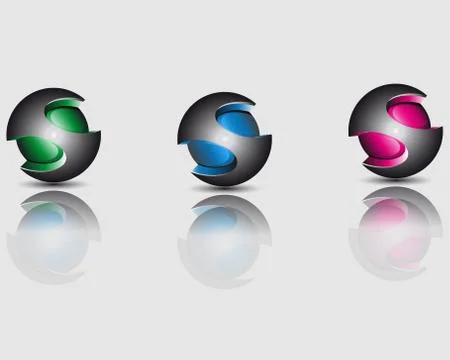 Three balls Stock Illustration