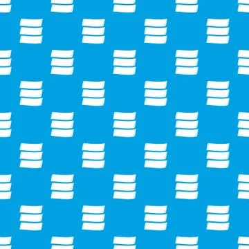Three banners pattern seamless blue Stock Illustration