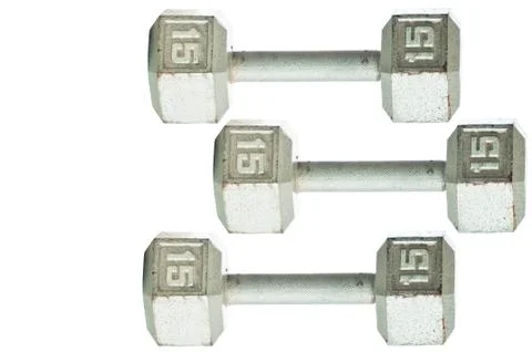 Three Barbells Stock Photos