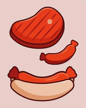 Three bbq grill icons Stock Illustration