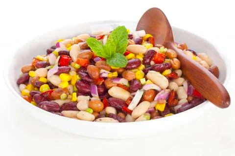 Three bean salad Stock Photos